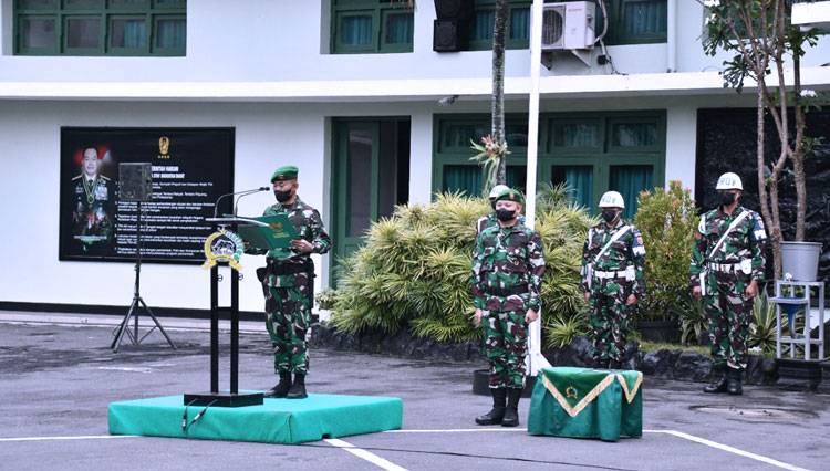 Korem 083 Bdj Gelar Upacara Bendera Setiap Hari Senin Dengan Khidmat