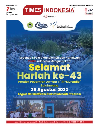 Edisi Jumat, 26 Agustus 2022: E-Koran, Bacaan Positif Masyarakat 5.0