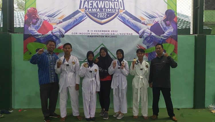 Tim Taekwondo SMK MUTU Gondanglegi Malang Berjaya Di Kejurprov Jatim