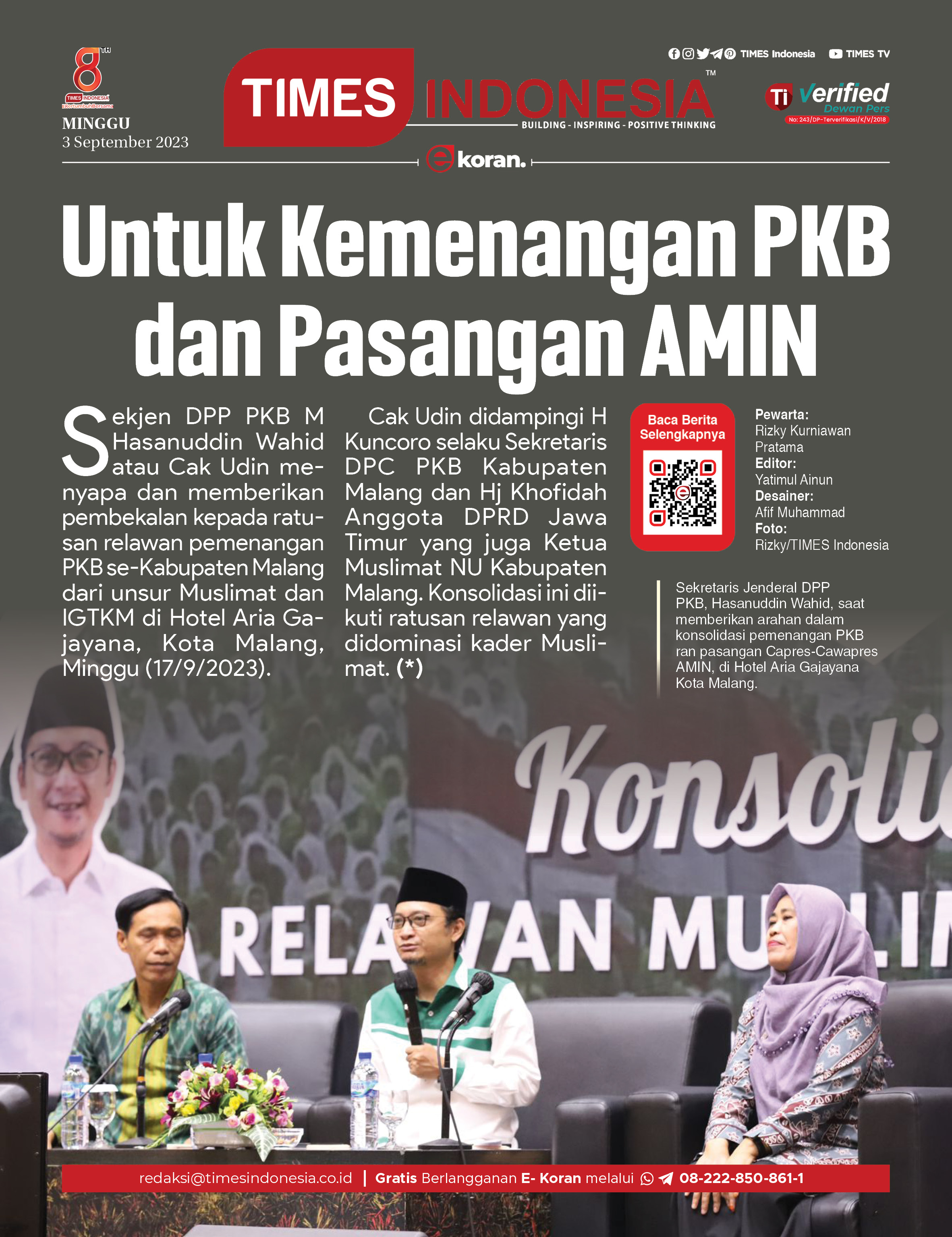 Edisi Minggu 17 September 2023 E Koran Bacaan Positif Masyarakat 5 0