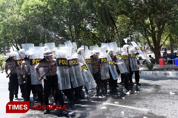 Polres Bondowoso Lakukan Simulasi Pengamanan Pemilu Times Indonesia