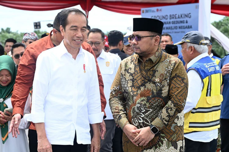 Groundbreaking Masjid Ikn Presiden Jokowi Proyek Toleransi Dan