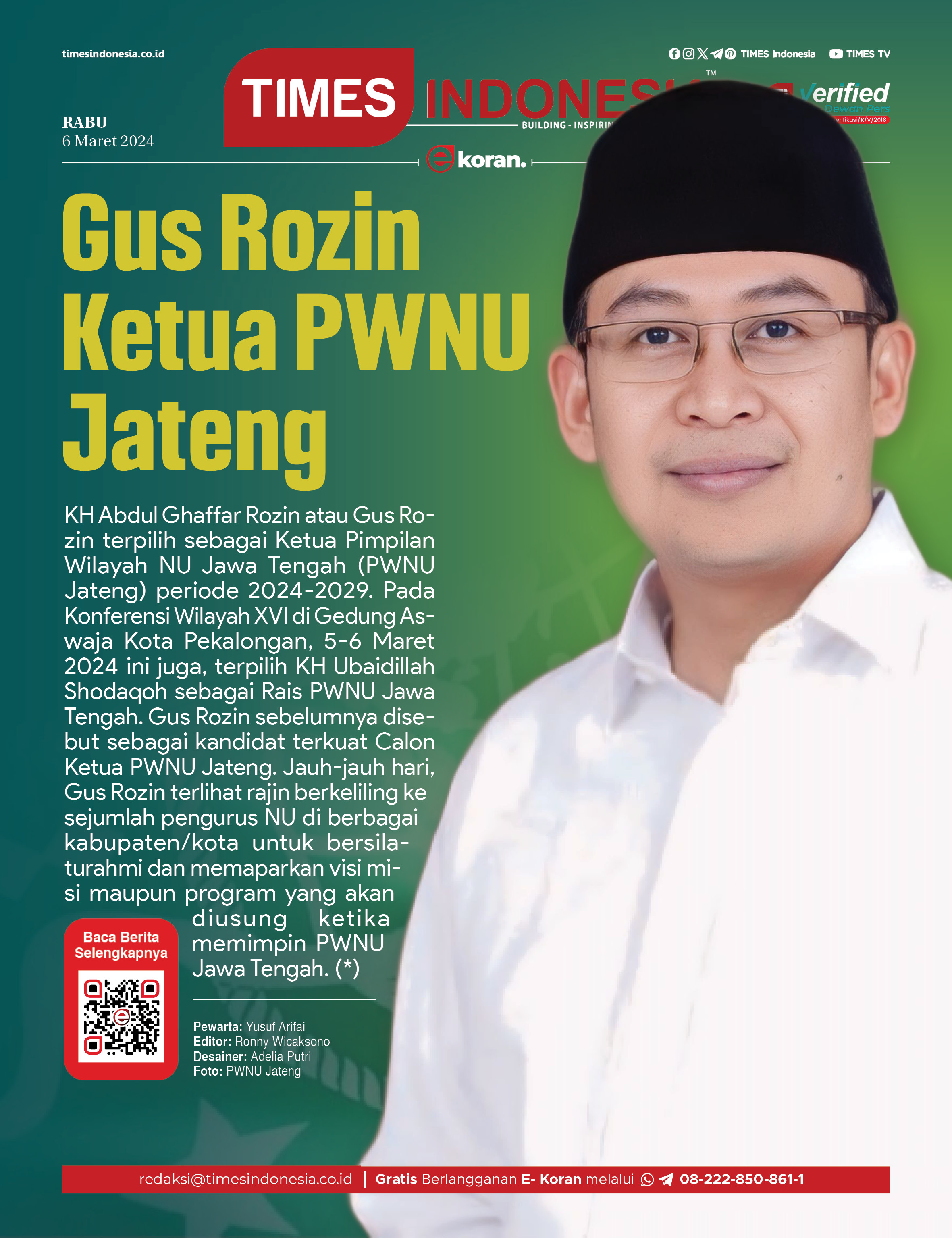 Edisi Rabu 6 Maret 2024 E Koran Bacaan Positif Masyarakat 5 0