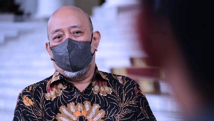 Indro Warkop saat bertemu dengan Presiden RI Jokowi di Istana. (FOTO: Setkab RI)