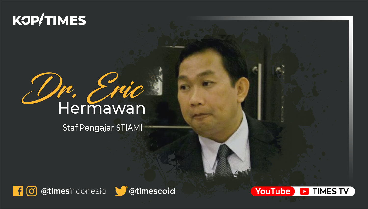Dr. Eric Hermawan, Pemerhati Politik Nasional.