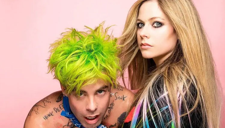 Penyanyi Amerika Serikat, Avril Lavigne dan Mod Sun. (INSTAGRAM/AVRIL LAVIGNE)