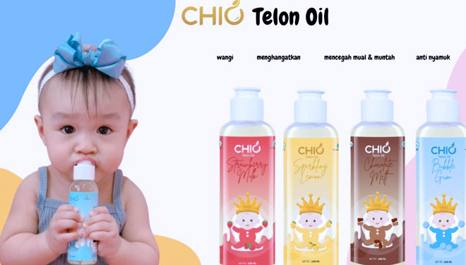 Chio Essential hadir dengan aroma yang berbeda dari minyak telon pada umumnya.(Grafis: Markom Chio Essential)