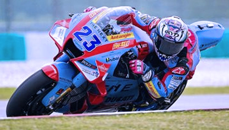 Pembalap Enea Bastianini berhasil menjadi yang tercepat dalam MotoGP Qatar 2022, Minggu (22/2/2022). (FOTO: MotoGP)