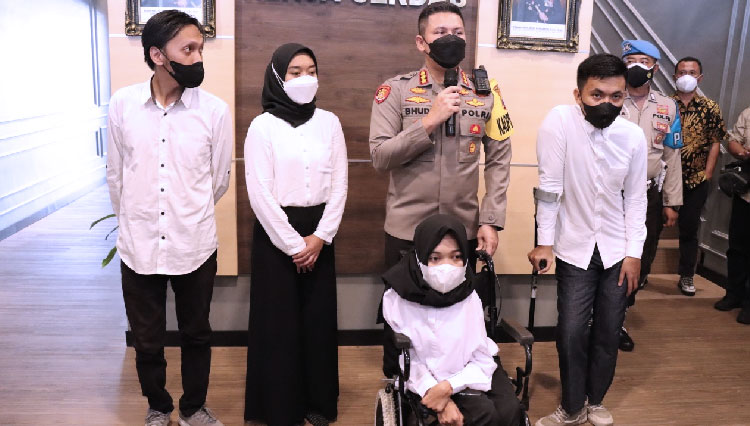 Suasana proses rekruitmen empat penyandang disabilitas yang bekerjasama dengan Polresta Malang Kota, Jumat (4/3/2022) lalu. (Foto: Humas Polresta Malang Kota for TIMES Indonesia)