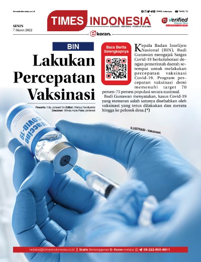 Edisi Senin, 7 Maret 2022: E-Koran, Bacaan Positif Masyarakat 5.0