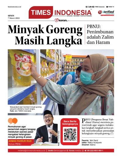 Edisi Senin, 7 Maret 2022: E-Koran, Bacaan Positif Masyarakat 5.0