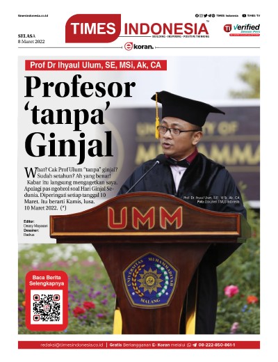 Edisi Selasa, 8 Maret 2022: E-Koran, Bacaan Positif Masyarakat 5.0