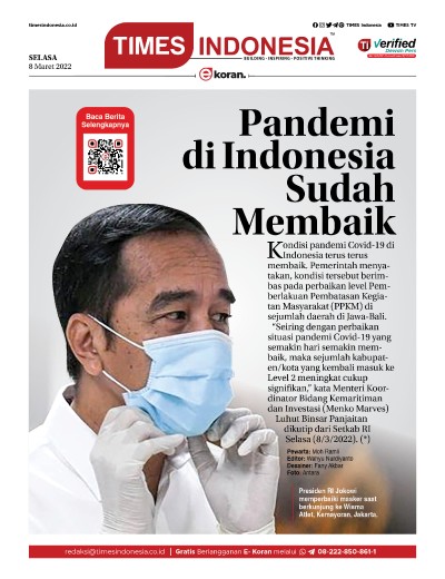 Edisi Selasa, 8 Maret 2022: E-Koran, Bacaan Positif Masyarakat 5.0