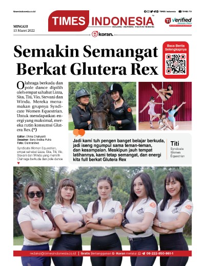 Edisi Minggu, 13 Maret 2022: E-Koran, Bacaan Positif Masyarakat 5.0