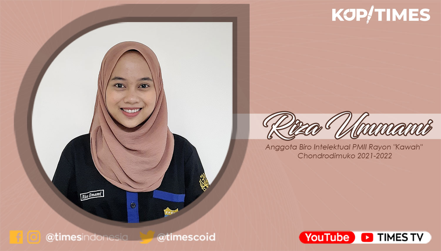 Riza Ummami, Anggota Biro Intelektual PMII Rayon