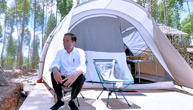 Tenda yang Digunakan Presiden Jokowi di IKN Nusantara Ternyata Inventaris untuk Gempa di Poso