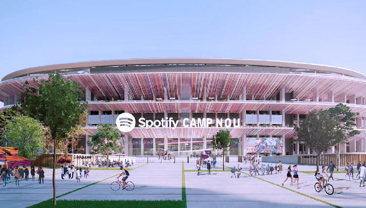 FC Barcelona menjalin kerjasama dengan Spotify dan akan merubah nama stadion menjadi Spotify Camp Nou. (FOTO: fcbarcelona.com)
