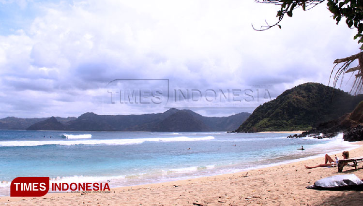 Pesona Pantai Mawi, Lombok Tengah.(FOTO: dok. TIMES Indonesia)