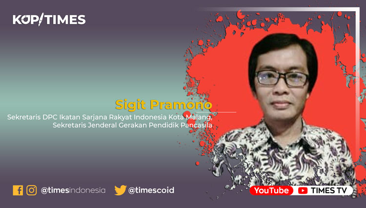 Sigit Pramono, Sekretaris DPC Ikatan Sarjana Rakyat Indonesia Kota Malang, Sekretaris Jenderal Gerakan Pendidik Pancasila.