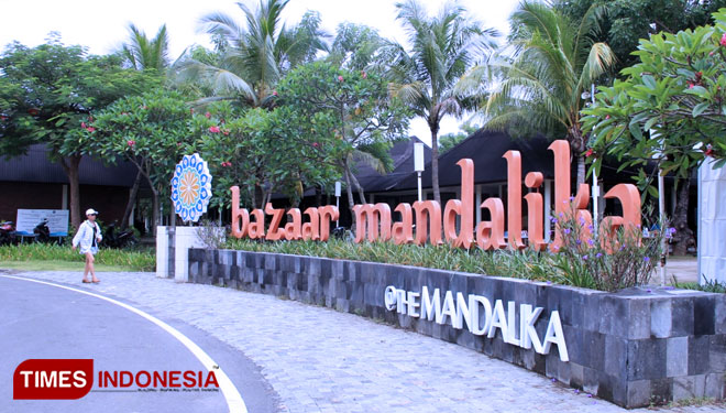 Bazaar mandalika di kawasan the mandalika. (foto: Dok. TIMES Indonesia)