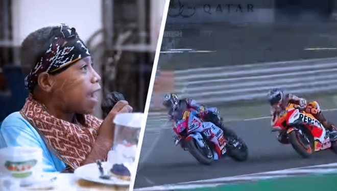 Rivaldi Evans Sopbaba menjadi tamu kehormatan saat Menparekraf Sandiaga Uno menjamu tim Gresini Racing di Jakarta. (foto: IG Sandiaga Uno)