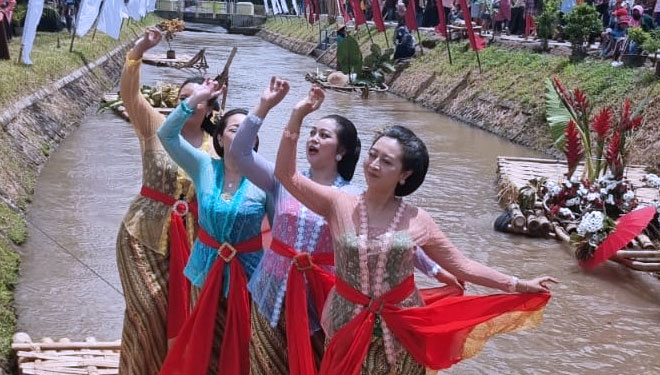 Suasana Festival Van der Wijck di Dukuh Tangisan, Kalurahan Banyurejo, Kapanewon Tempel, Sleman. (FOTO: Pemkab Sleman)