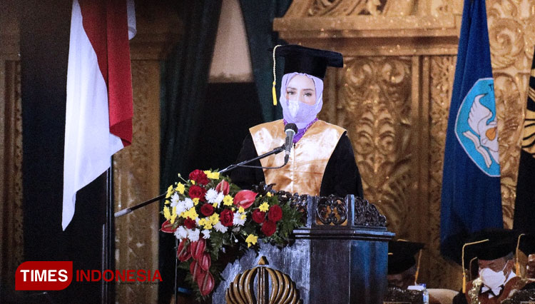 Potret Dr. Erina Rahmadyanti, M.T., Gubes Unesa. (FOTO: Humas Unesa/TIMES Indonesia)