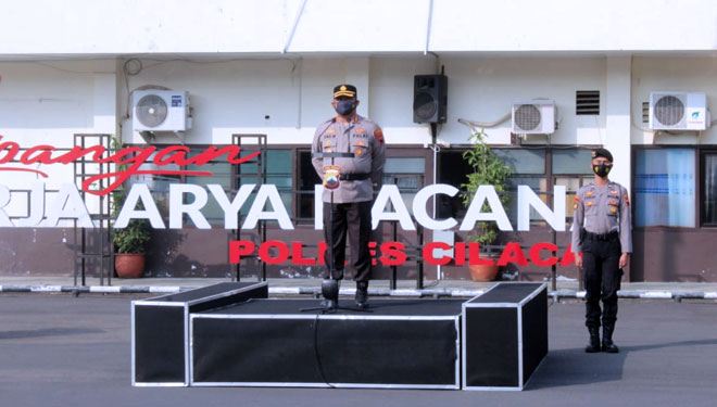 Kapolres Cilacap Apresiasi Anggota TNI dalam Pengamanan Pilkades Serentak Tahap I Tahun 2022