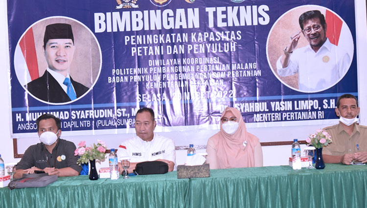 Dorong Kemandirian Petani di Sumbawa, Puluhan Petani dan Penyuluh Ikuti Bimtek