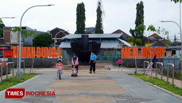 Suasana kawasan Taman Bunga Merjosari yang menjadi agenda penambahan RTH di tahun 2021 lalu. (Foto: Rizky Kurniawan Pratama/TIMES Indonesia)