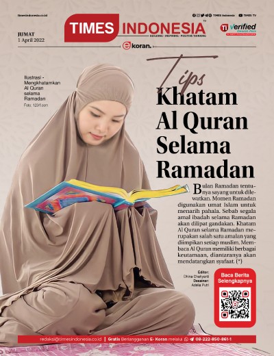  	Edisi Jumat 1 April 2022: E-Koran, Bacaan Positif Masyarakat 5.0 