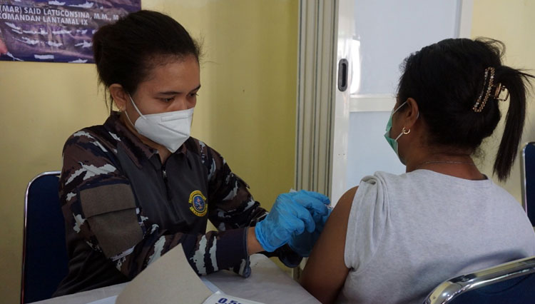 Sambut Ramadan, Lantamal IX Gandeng LPKA Ambon Vaksinasi Keliling