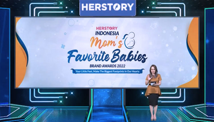 Suasana pelaksanaan ajang Mom’s Favorite Babies Brand Awards 2022. (FOTO: Tangkapan layar) 