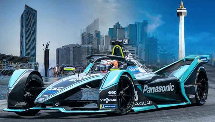 Ilustrasi Formula E. (FOTO: Lev Radin/Pacific Press/LightRocket via Getty Images/Grafis: Eli Suhaeli/Indosport)