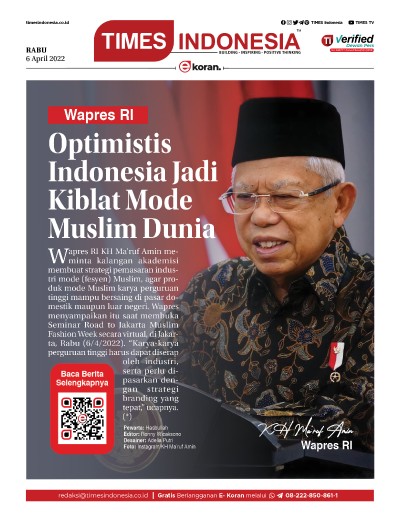 Edisi Rabu, 6 April 2022: E-Koran, Bacaan Positif Masyarakat 5.0
