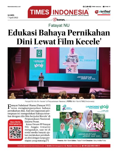 Edisi Kamis, 7 April 2022: E-Koran, Bacaan Positif Masyarakat 5.0