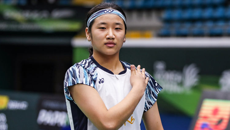 Pebulutangkis Korea Selatan An Se-young berhasil menjadi gelar juara di Korea Open 2022 di kelas tunggal putri (Sumber foto : bwfbadminton.com)