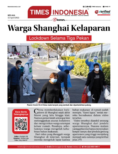 Edisi Selasa, 12 April 2022: E-Koran, Bacaan Positif Masyarakat 5.0
