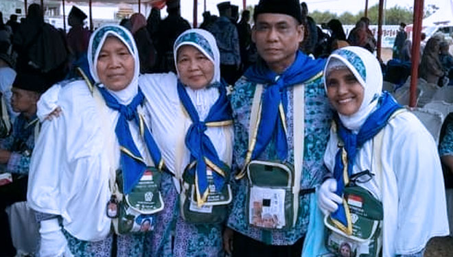 Calon jemaah haji asal Pangandaran tahun keberangkatan 2019 (Foto : Kemenag Pangandaran)