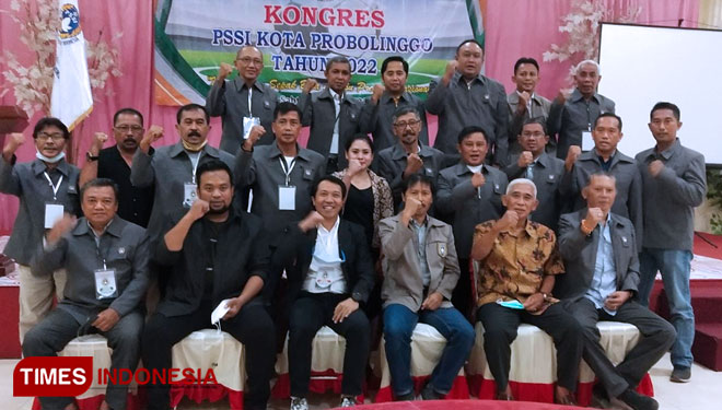 Kongres Asosiasi Kota atau Askot PSSI Probolinggo, Sabtu 16 April 2022. (FOTO: Sri Hartini/TIMES Indonesia)
