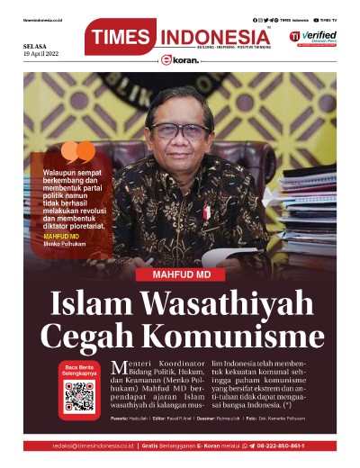 	Edisi Selasa, 19 April 2022: E-Koran, Bacaan Positif Masyarakat 5.0