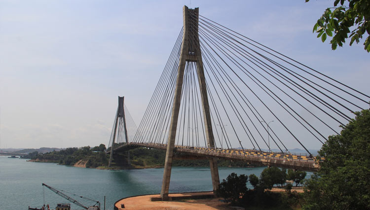 Keindahan Jembatan Barelang dari atas. (Foto: Kementrian PUPR)