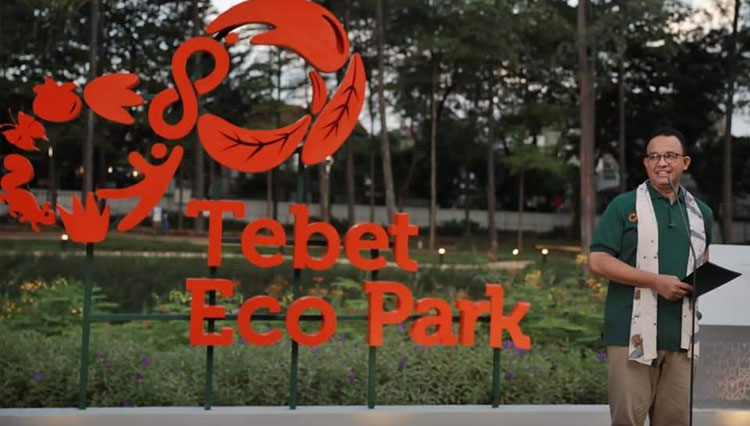 Tebet Eco Park yang sudah dibuka oleh Gubernur DKI Jakarta Anies Baswedan. (FOTO: Pemprov DKI Jakarta)