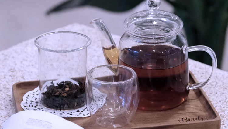 The way Bird Tea Gallery serve their tea. (PHOTO: instagram_@bird.teagallery)