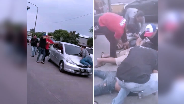 Polda Jabar Benarkan Video Heboh Aksi Polisi Tangkap Pelaku Curat di Gate Tol Pasirkoja