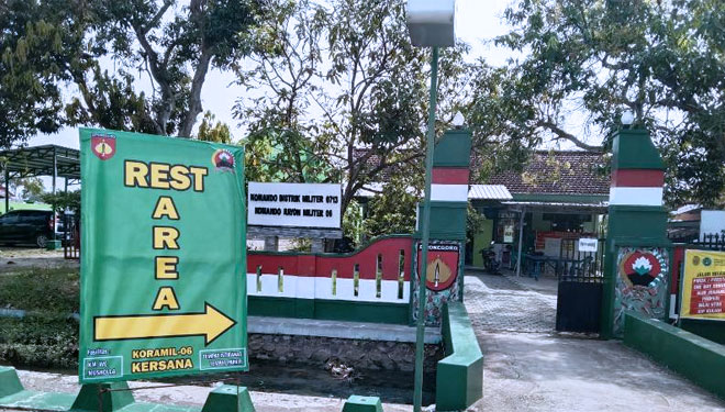 Rest Area Kodim 0713 Brebes di Jalan Raya Pantura Kota Brebes Jawa Tengah (Foto Pendim 0713 Brebes For TIMES Indonesia)