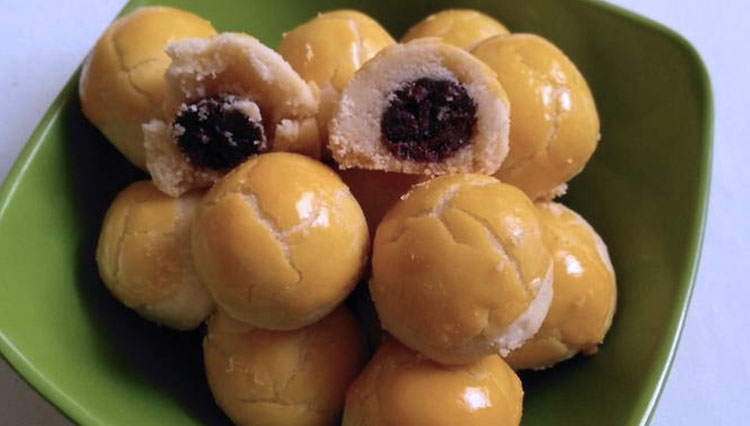 Tampilan kue nastar kurma yang cocok untuk menjadi sajian pertemuan Halalbihalal lebaran. (Foto: cookpad.com)