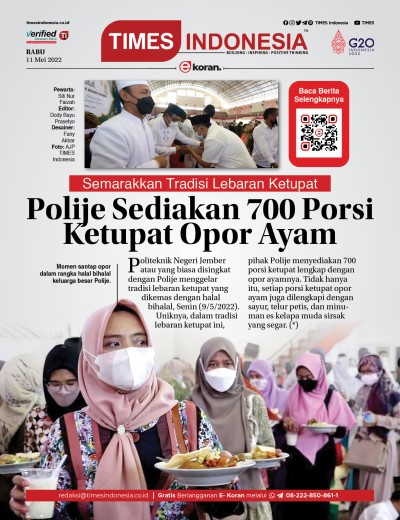 Edisi Rabu,11 Mei 2022: E-Koran, Bacaan Positif Masyarakat 5.0