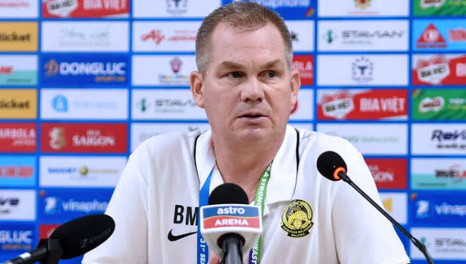 Pelatih Malaysia U-23, Brad Maloney. (foto: thethaovanhoa.vn)