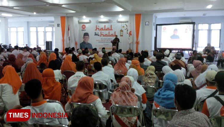 PKS Majalengka Gelar ‎Halal Bihalal. (FOTO: Herik Diana/TIMES Indonesia)